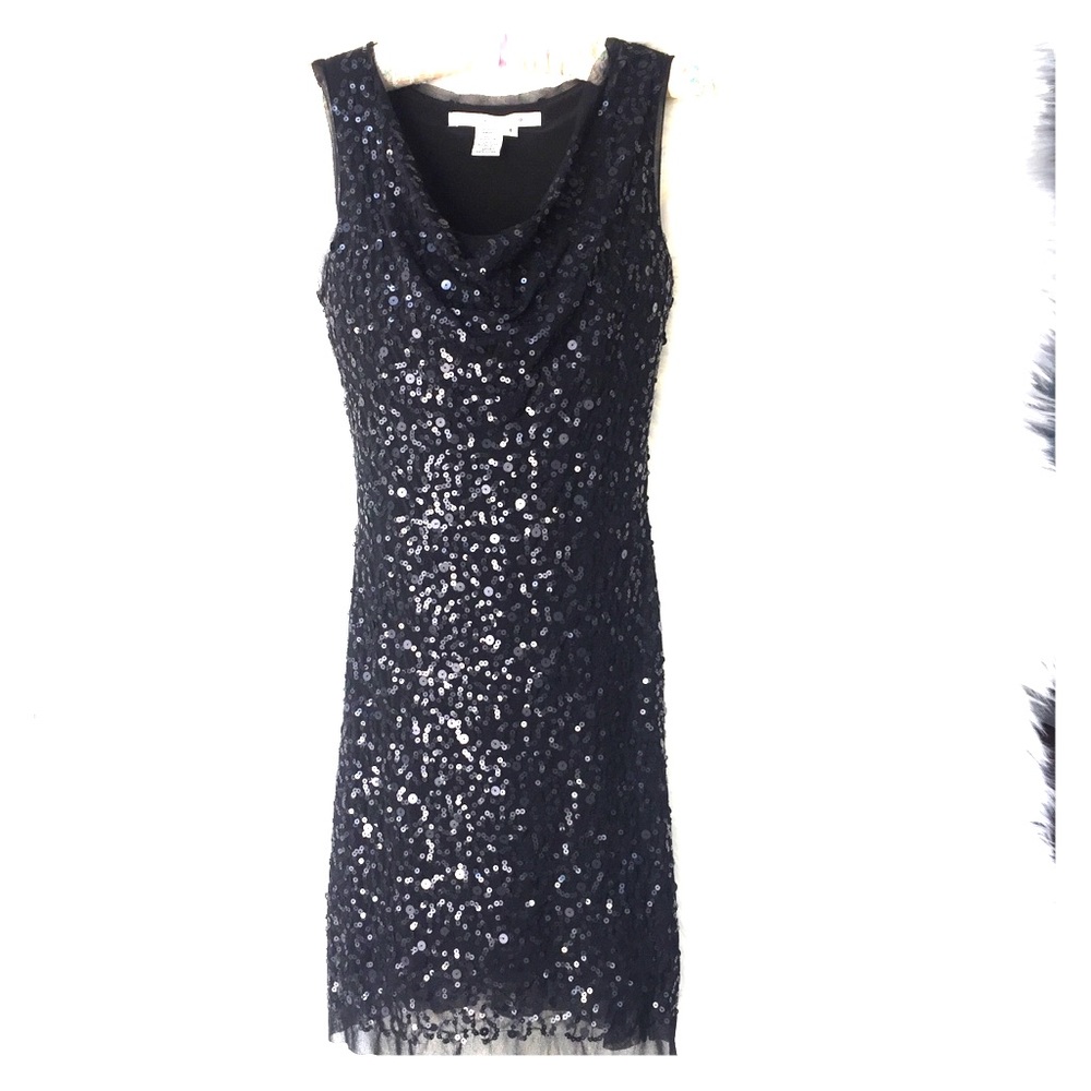 Max Studio Black Sequins Dress - Small